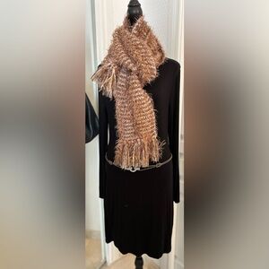 GORGEOUS Vintage Bouclé Scarf, 6” Wide 78” Long. I will ship gift wrapped!